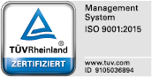 TÜV Rheinland zertifiziert